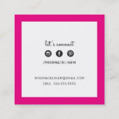 CARRÉ DE CARTE D'APPEL preppy moderne hollywood ro (Dos)