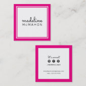 CARRÉ DE CARTE D'APPEL preppy moderne hollywood ro (Devant / Derrière)