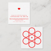 carré de coeur de programme de fidélité (Devant / Derrière)