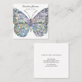 carré de conception papillon carte de visite (Devant / Derrière)