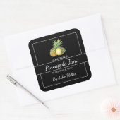 Carré de confiture d'ananas fait maison Étiquette  (Enveloppe)