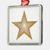 Carré de décoration Gold Star blanc (Gauche)