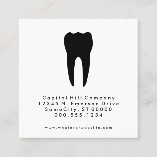 carré de dentiste de référence (Devant)