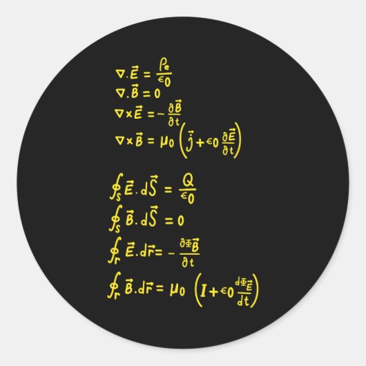 Carré de formule physique Invitation Sticker (Devant)