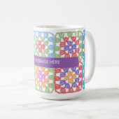 Carré de grand-mère au crochet Mug (Devant droit)