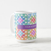 Carré de grand-mère au crochet Mug (Devant gauche)