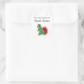 Carré "De la cuisine de :" Sticker (Sac)