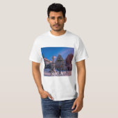 Carré de la Mairie de Riga en hiver T-Shirt (Devant entier)
