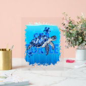 Carré de la mer bleue de tortue (Mariage)