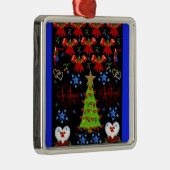 Carré de Noël ornement premium noir (Droite)