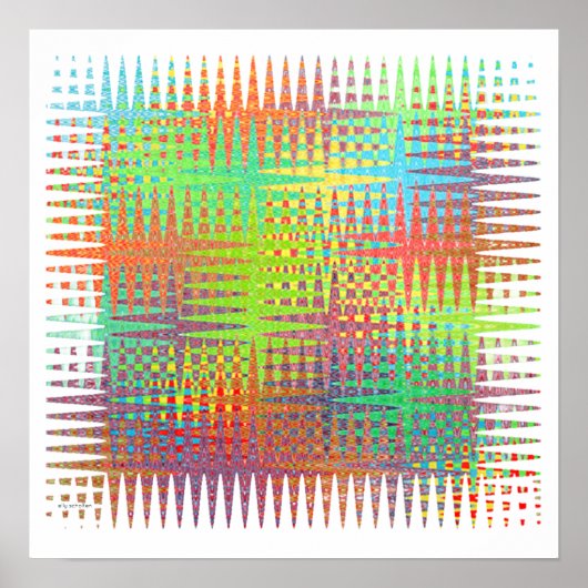 Carré de poster abstrait (Devant)