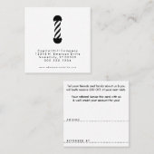 carré de raseur-coiffeur de référence (Devant / Derrière)