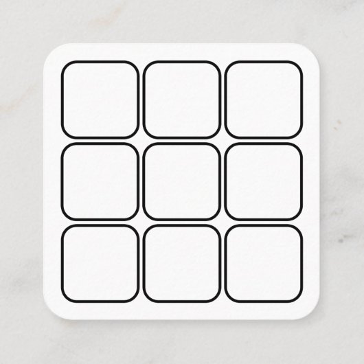 carré de récompenses de fidélité de logo (Dos)