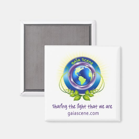 Carré de scène Gaia Refridgerator Magnet Drop Logo (Recto/Verso)