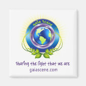 Carré de scène Gaia Refridgerator Magnet Drop Logo (Devant)