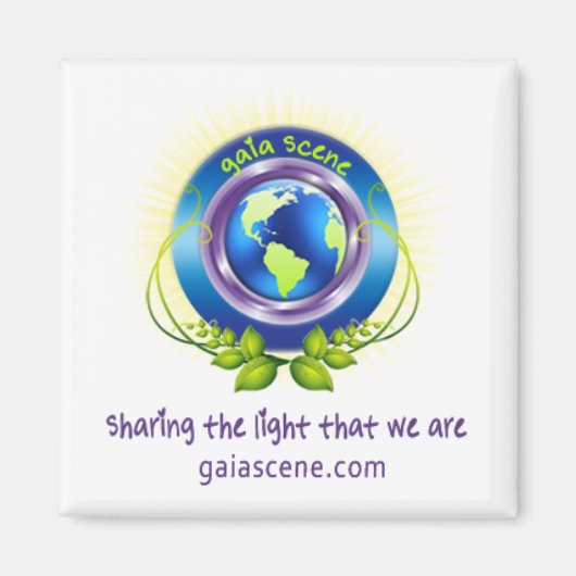 Carré de scène Gaia Refridgerator Magnet Drop Logo (Devant)