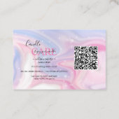 Carré de soins aux bougies rose esthétique Carte d (Dos)