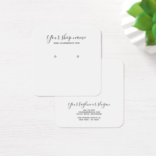 Carré d'écran d'oreille simple et moderne (Bureau)