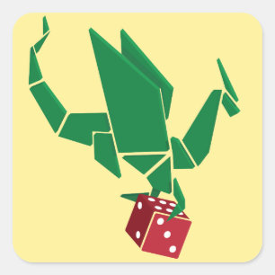 Carré Dés de dragon - Sticker