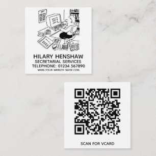 Carré des services de secrétariat Carte de visite