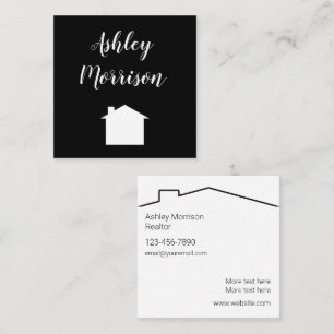 Carré Design Carte de visite tendance Classy Realtor