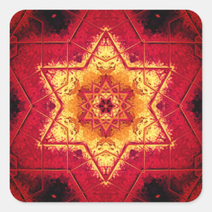 Carré Devil's floor - sticker rond classique motif