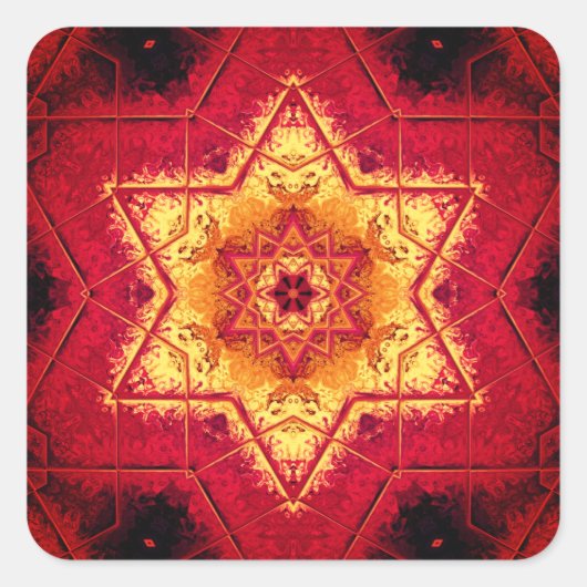 Carré Devil's floor - sticker rond classique motif (Devant)