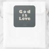 Carré Dieu est Sticker d'amour (Sac)