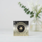 Carré DJ lecteur de plaque vinyle Carte de visite (Debout devant)