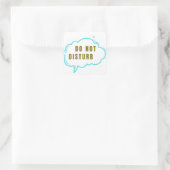 Carré Do Not Disturb Sleep Mode Moon Cloud Sticker – Fun (Sac)
