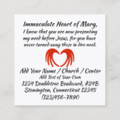 Carré Document religieux ou Carte de visite (Dos)