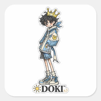 Carré DOKI™ | Sticker de personnage original Sun Prince