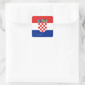 Carré Drapeau de Croatie Sticker (Carré) (Sac)