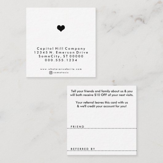 carré du coeur de référence avec IG (Devant / Derrière)