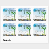 Carré Du Jardin De Sticker (Feuille)