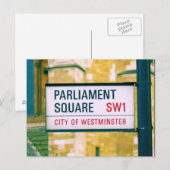 Carré du Parlement - Westminster - Londres - Carte (Devant / Derrière)