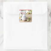 CARRÉ **EASTER BUNNY EGG EASTER** STICKER (Sac)