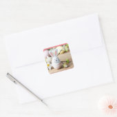 CARRÉ **EASTER BUNNY EGG EASTER** STICKER (Enveloppe)