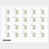 Carré Écriture chrétienne de Noël Sticker Écriture (Feuille)