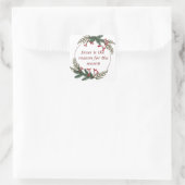 Carré Écriture chrétienne de Noël Sticker Écriture (Sac)
