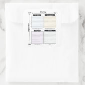 Carré Eisenhower Matrix sticker (Sac)