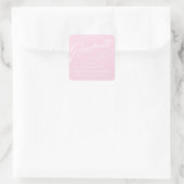 CARRÉ ÉLÉGANT STICKER MERCI GRADUATE SCRIPT (Sac)