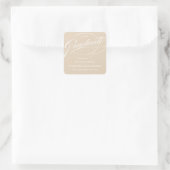 CARRÉ ÉLÉGANT STICKER MERCI GRADUATE SCRIPT (Sac)