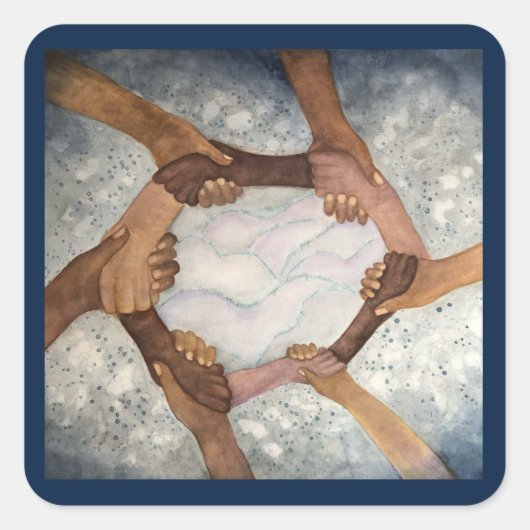 Carré Ensemble, Nous Sommes Un Sticker (Devant)