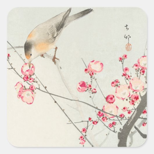 CARRÉ ENVELOPE SEAL STICKER : JAPONAIS WOODBLOK (Devant)