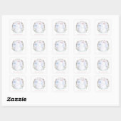 CARRÉ ENVELOPE SEAL STICKER : MÈRE + BÉBÉ BUNNIERS (Feuille)