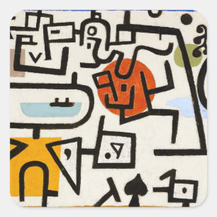 CARRÉ ENVELOPE SEAL STICKER : PAUL KLEE : RICH PORT