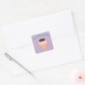 Carré Espagnol "Feliz cumpleaños", joyeux Sticker d'anni (Enveloppe)