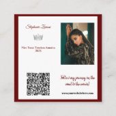 Carré Essentiels de spectacle Carte de visite | Code QR (Dos)