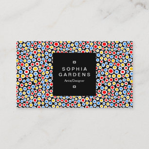 Carré Étiquette 01a - Color Spots Motif 230515